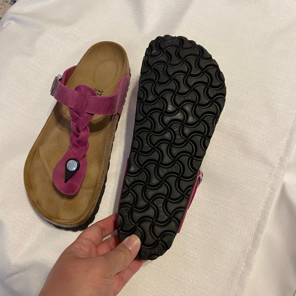 Women's Birkenstock Braided Sandals - Pink - Picture 3 of 5